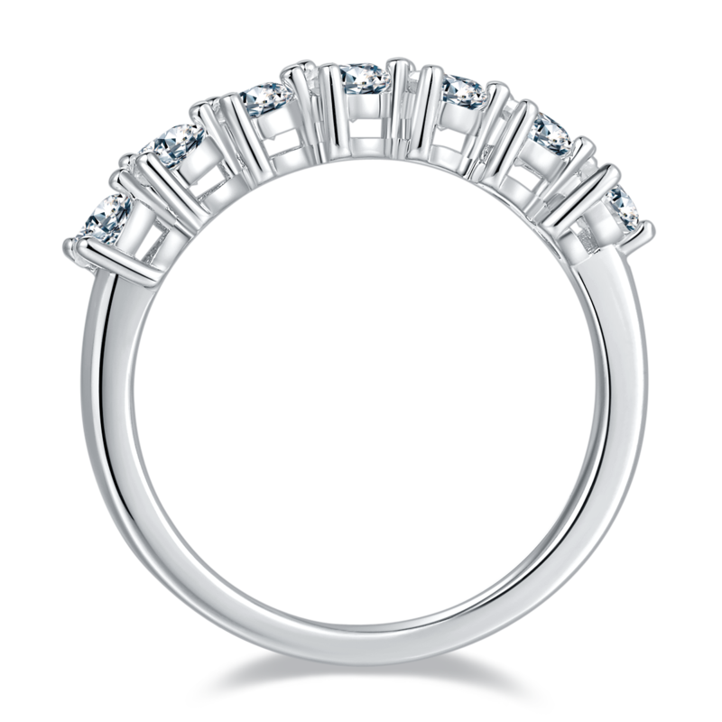 Pear shaped S925 silver plated platinum moissanite diamond women's ring 2.1 carats D-grade